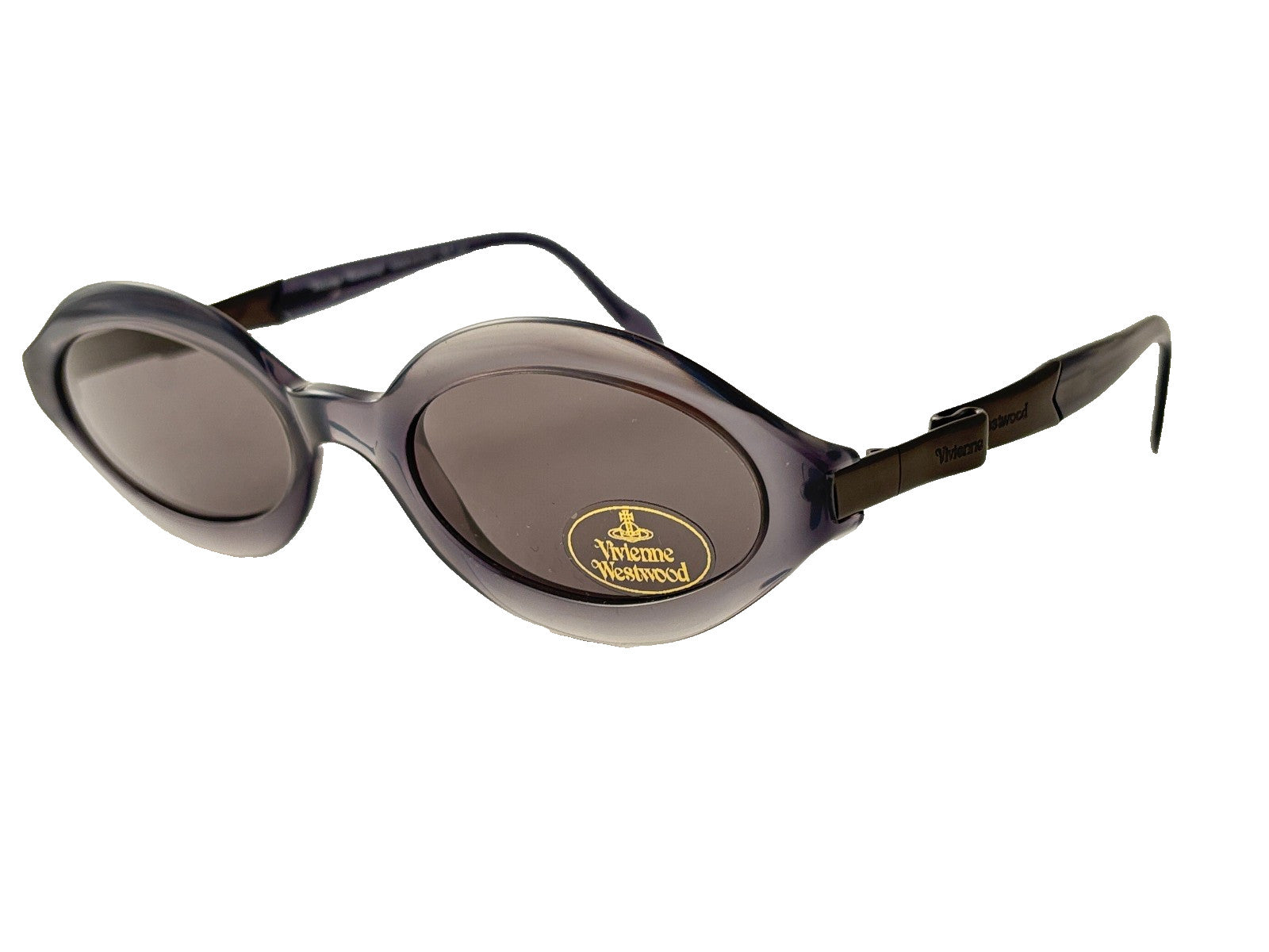 NEW VINTAGE VIVIENNE WESTWOOD " PICADILLY " CAT EYE SPACE GREY  SUNGLASSES