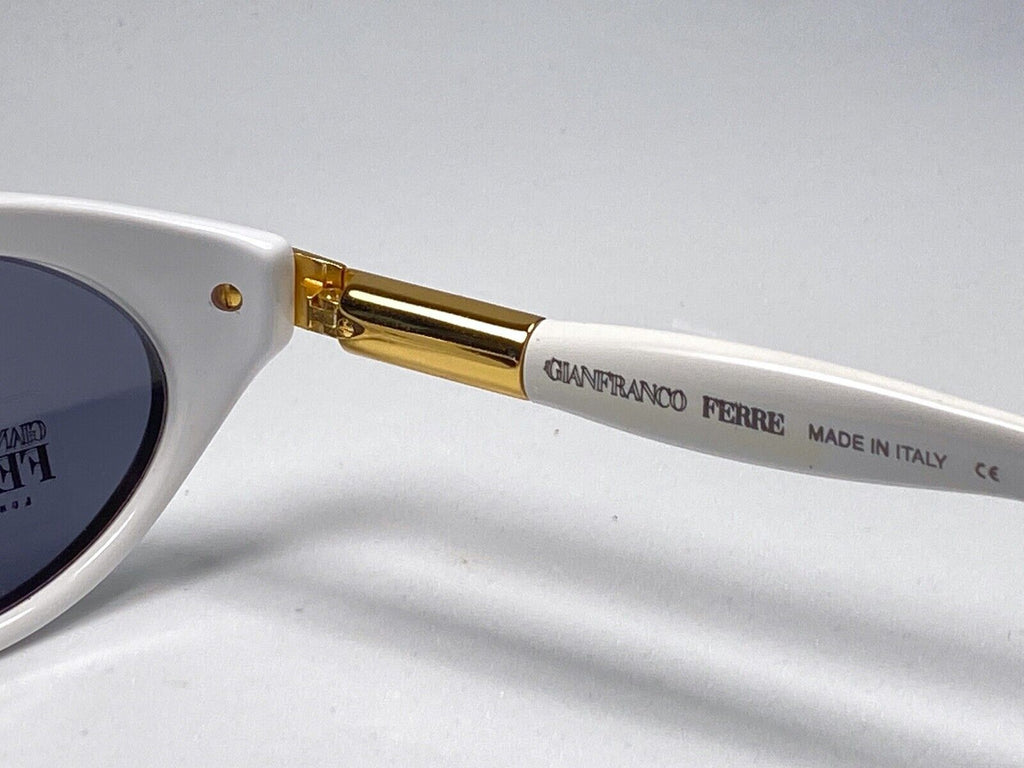 VINTAGE GIANFRANCO FERRE GFF 331 WHITE CAT EYE  MADE IN ITALY SUNGLASSES