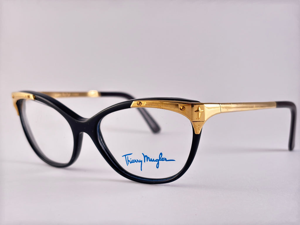 NEW VINTAGE THIERRY MUGLER CAT EYE 25723  1980'S  SUNGLASSES