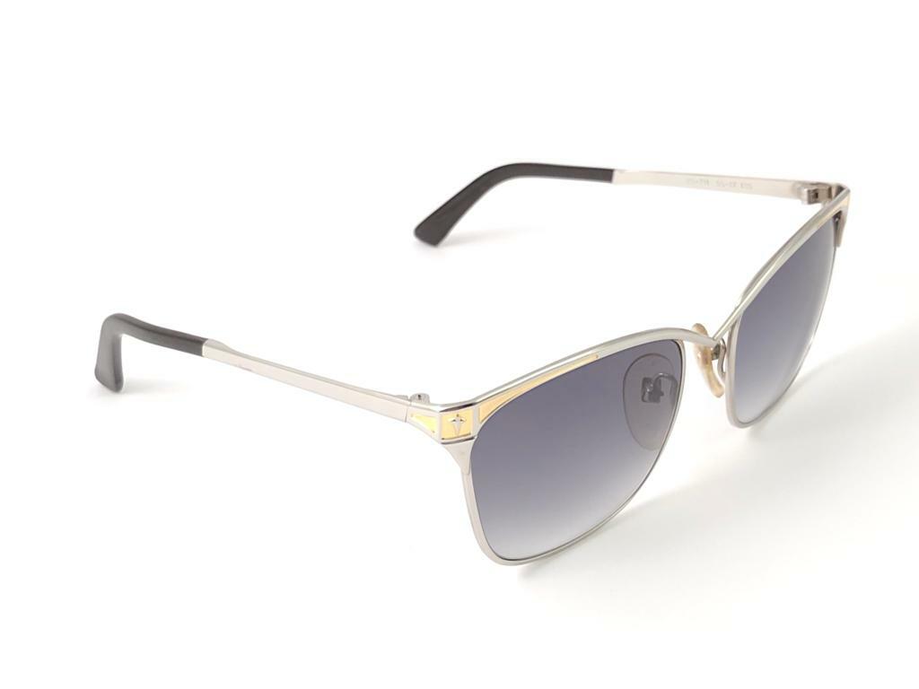 NEW VINTAGE THIERRY MUGLER GOLD CAT EYE 1980'S SUNGLASSES