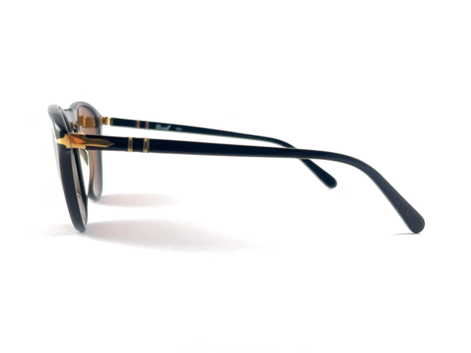 NEW VINTAGE PERSOL BY RATTI CAT EYE BLACK FRAME SUNGLASSES 1960'S MADE IN ITALY