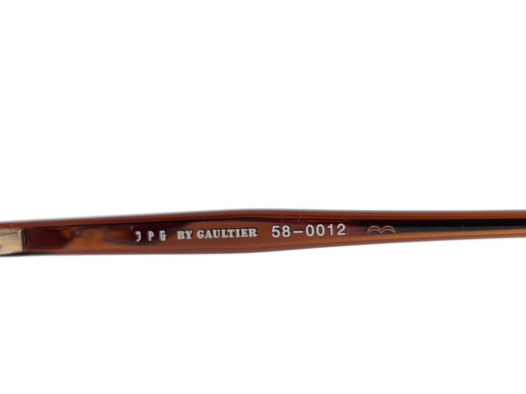 NEW JEAN PAUL GAULTIER 58 0012  COPPER CAT EYE STYLE  1990'S SUNGLASSES