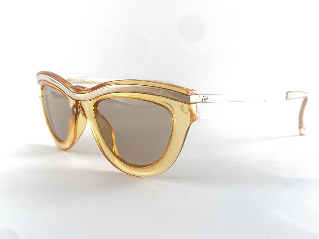 VINTAGE CHRISTIAN LACROIX 7320 CAT `EYE SUNGLASSES80'S AUSTRIA