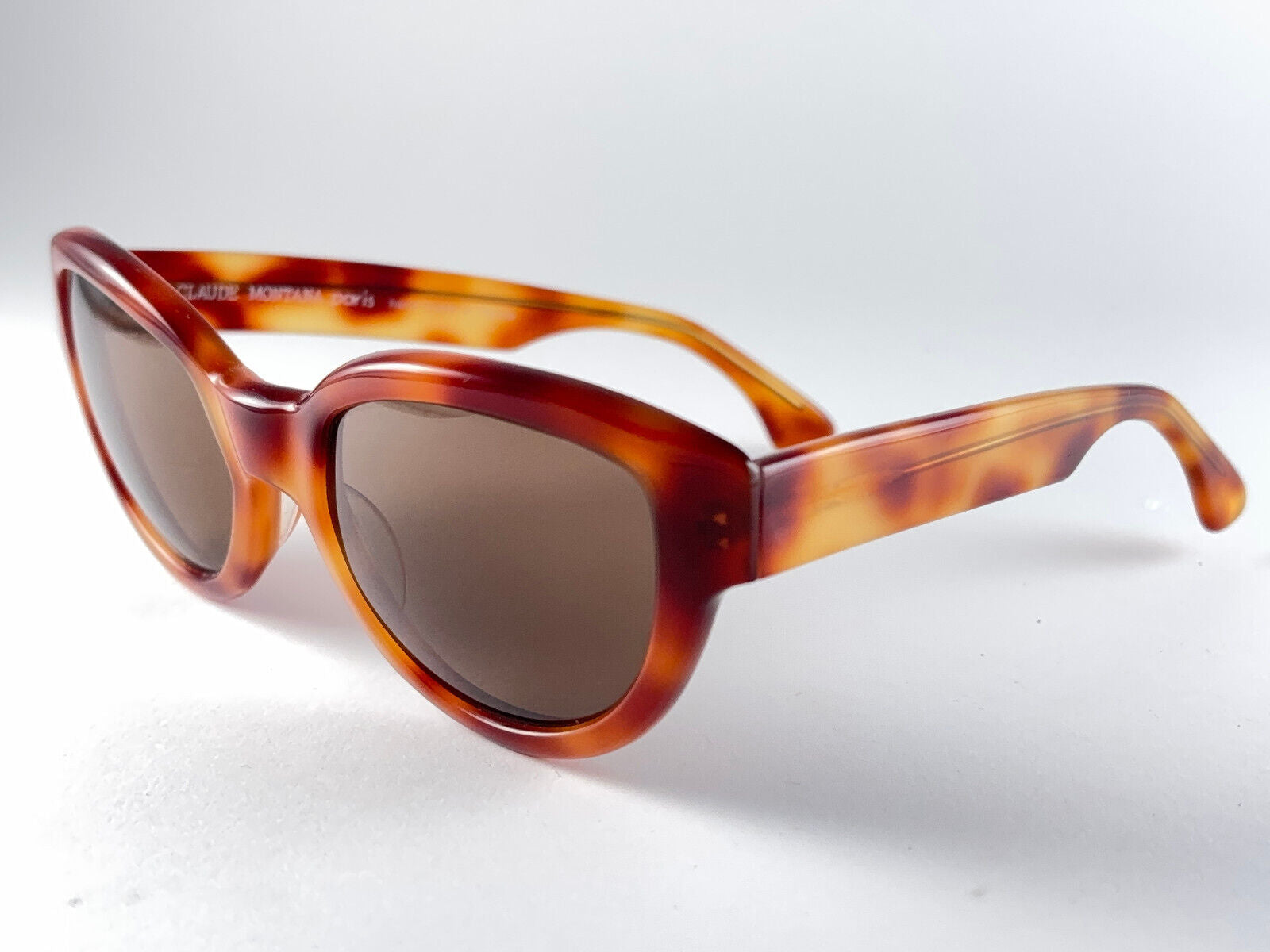 VINTAGE MONTANA CAT EYE MEDIUM TORTOISE FRAME FRANCE SUNGLASSES 1980'S