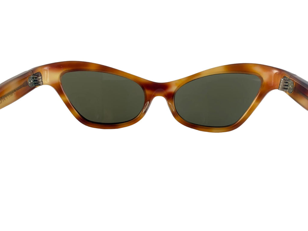 VINTAGE MIDCENTURY SUNTIMER CAT EYE TORTOISE SUNGLASSES 1960'S MADE IN FRANCE