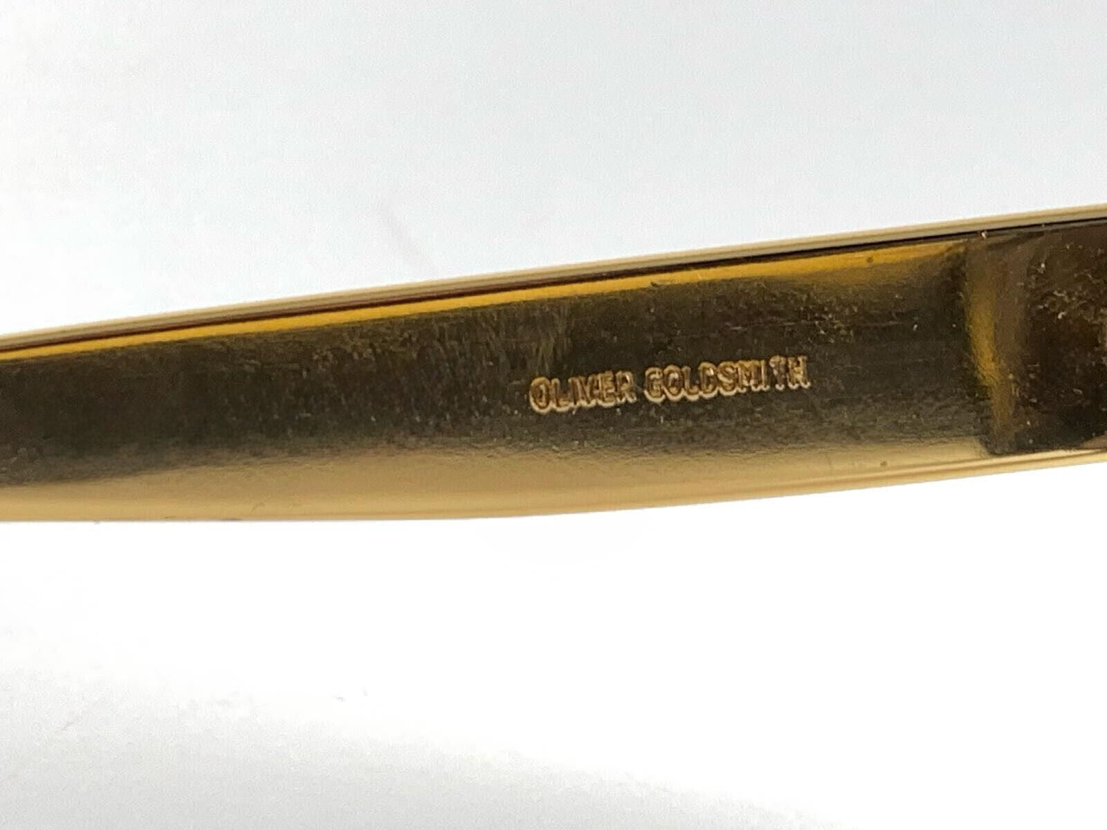 RARE VINTAGE OLIVER GOLDSMITH CAT EYE GOLD ERREBI SIDES 1970 SUNGLASSES