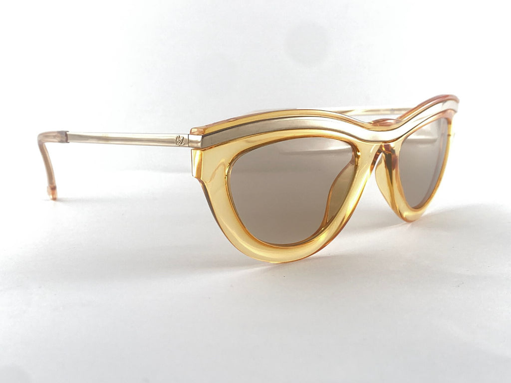 VINTAGE CHRISTIAN LACROIX 7320 CAT `EYE SUNGLASSES80'S AUSTRIA