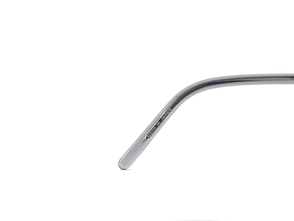 NEW JEAN PAUL GAULTIER SILVER & BLUE CAT EYE  1990'S SUNGLASSES