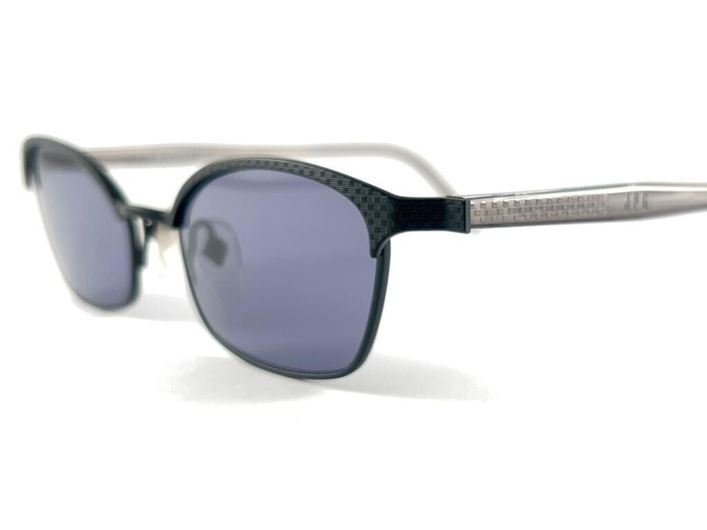 NEW JEAN PAUL GAULTIER SILVER & BLUE CAT EYE  1990'S SUNGLASSES