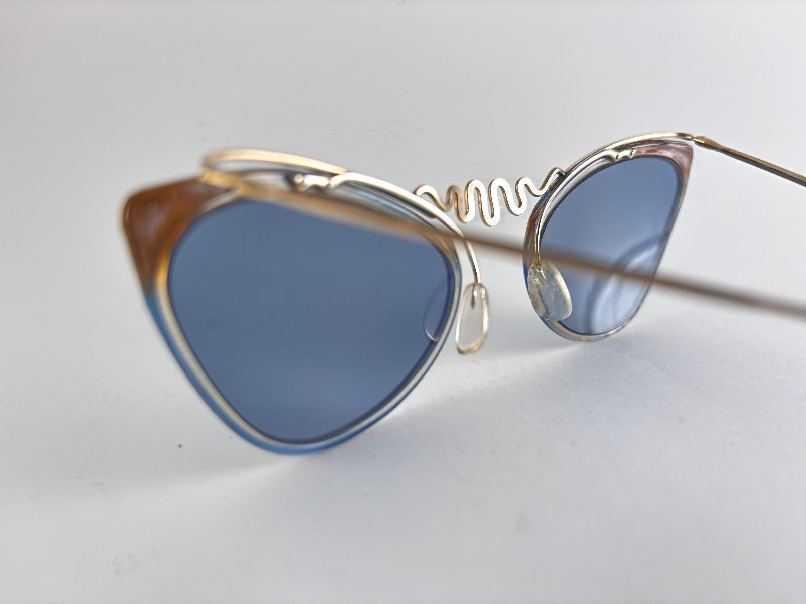 MINT VINTAGE SOL AMOR CAT EYE SERPENT FRAME SUNGLASSES 1960'S FRANCE