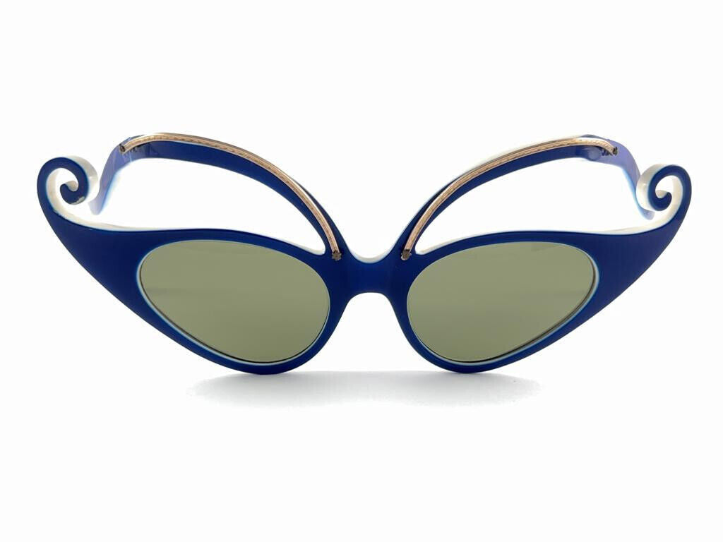 VINTAGE ICONIC  OLIVER GOLDSMITH " THE MARTIAN " HANDMADE 1959 SUNGLASSES