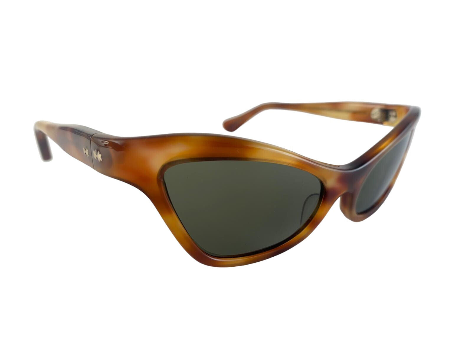 VINTAGE MIDCENTURY SUNTIMER CAT EYE TORTOISE SUNGLASSES 1960'S MADE IN FRANCE