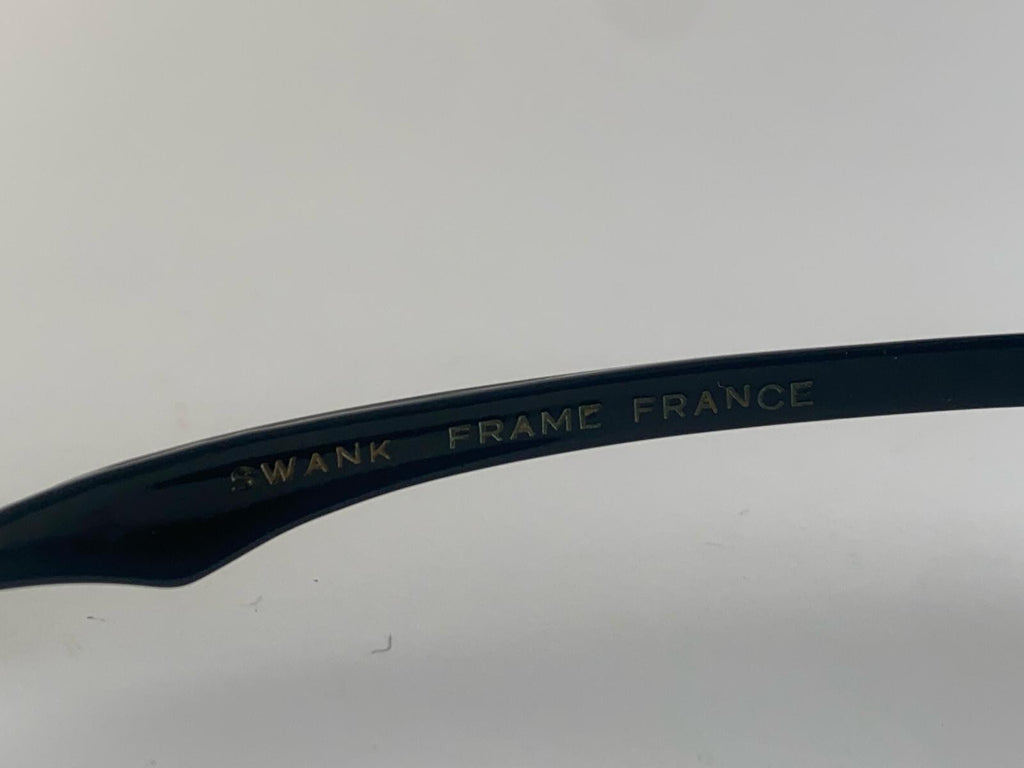 VINTAGE SWANK 1960'S CAT EYE BLACK SUNGLASSES MADE IN FRANCE