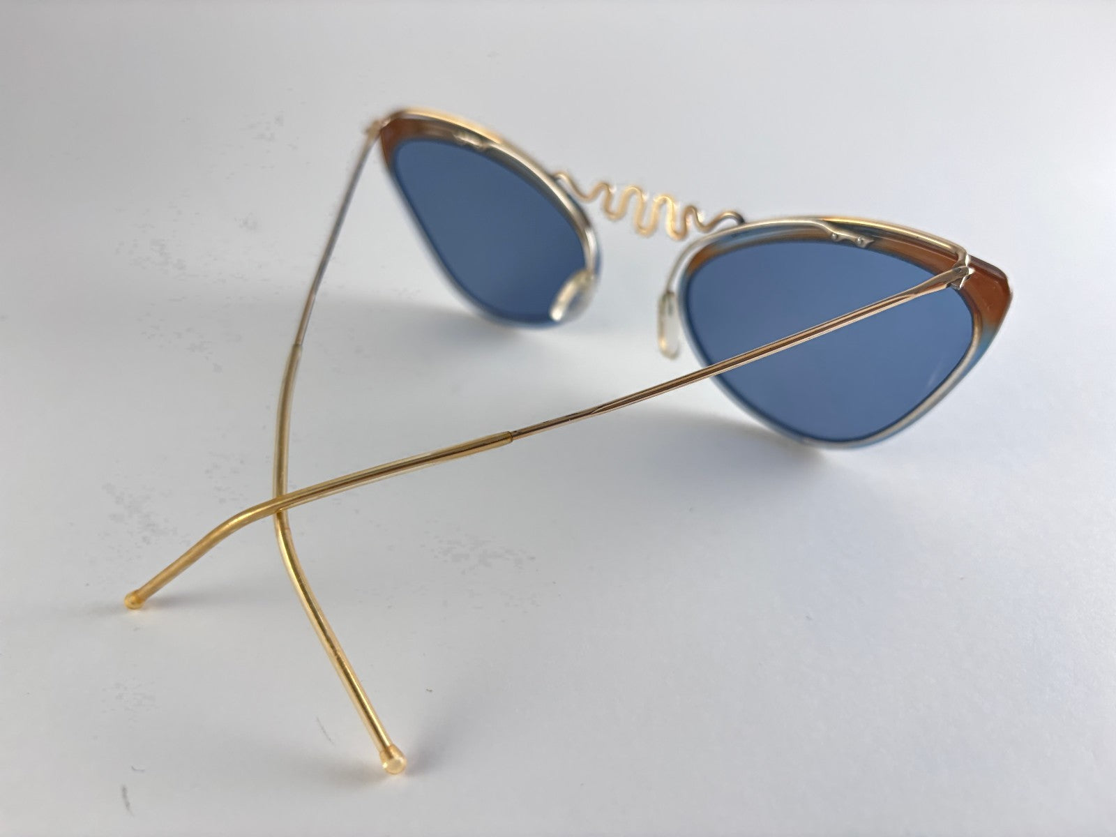 MINT VINTAGE SOL AMOR CAT EYE SERPENT FRAME SUNGLASSES 1960'S FRANCE