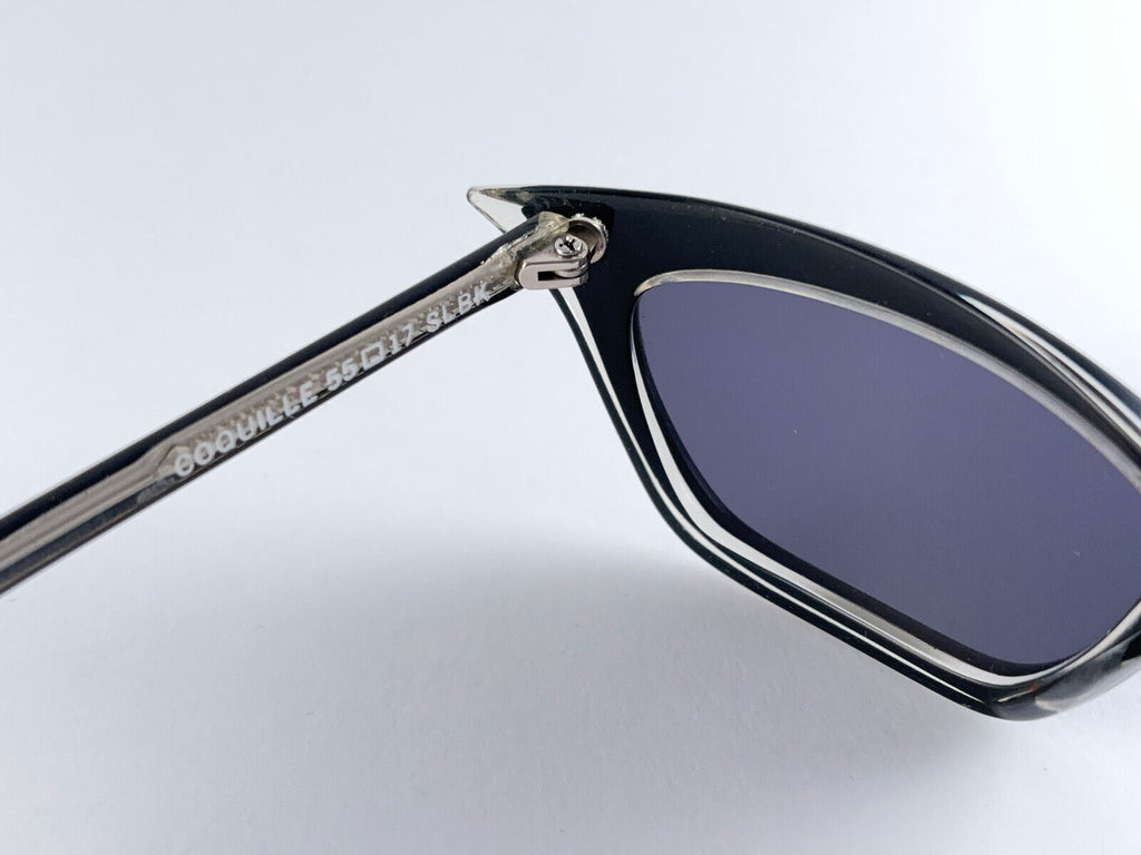 VINTAGE ANGLO AMERICAN EYEWEAR COQUILLE CAT EYE 1980'S SUNGLASSES