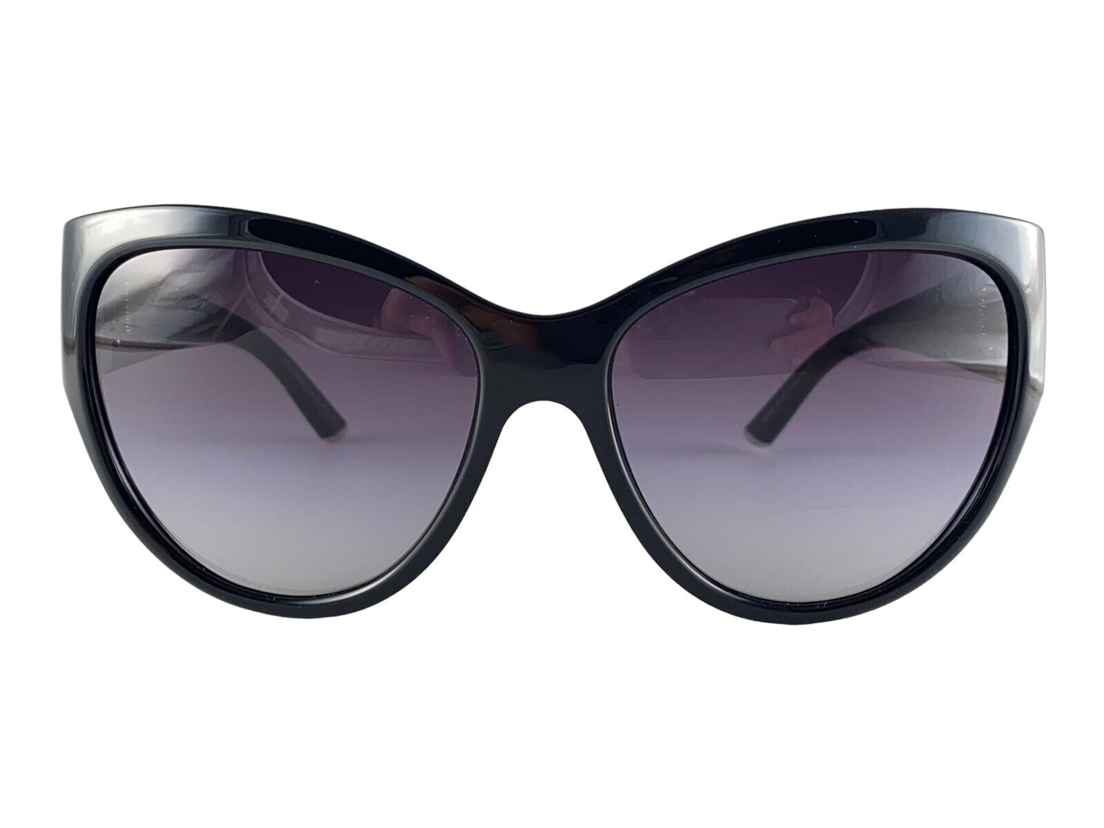 VINTAGE DOLCE & GABBANA DG 6059 CAT EYE BLACK FRAME SUNGLASSES ITALY Y2K