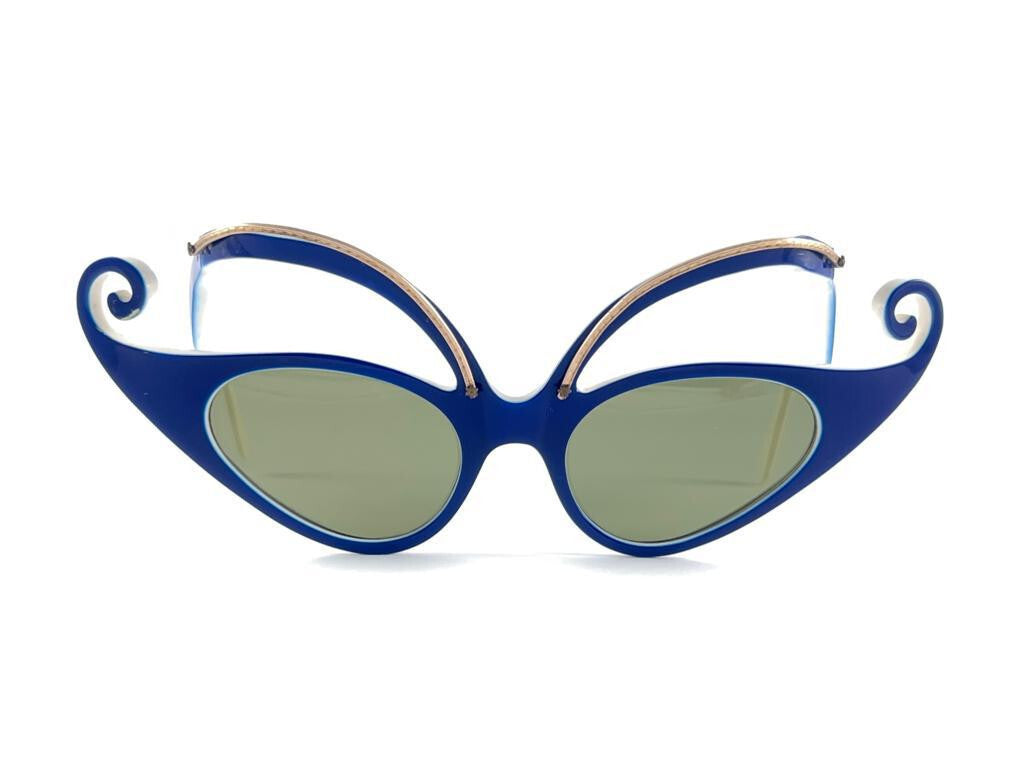 VINTAGE ICONIC  OLIVER GOLDSMITH " THE MARTIAN " HANDMADE 1959 SUNGLASSES