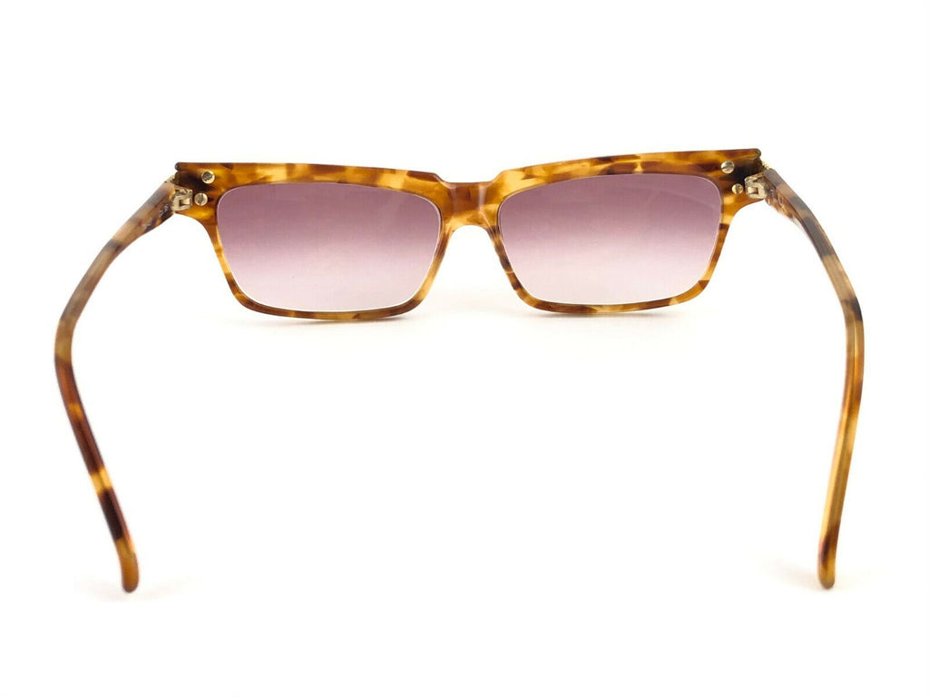 NEW VINTAGE THIERRY MUGLER TORTOISE  CAT EYE BROWN LENSES 1980'S SUNGLASSES