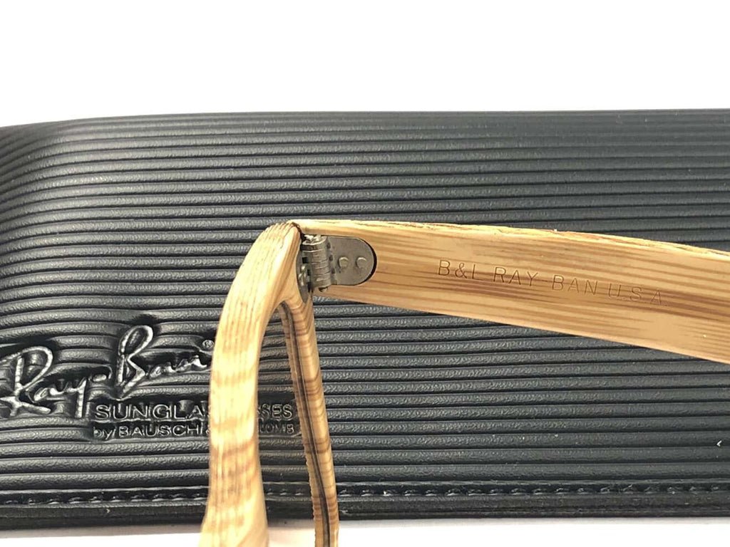 VINTAGE RAY BAN WAYFARER WOODIE DRIFTWOOD EDITION  USA B&L SUNGLASSES