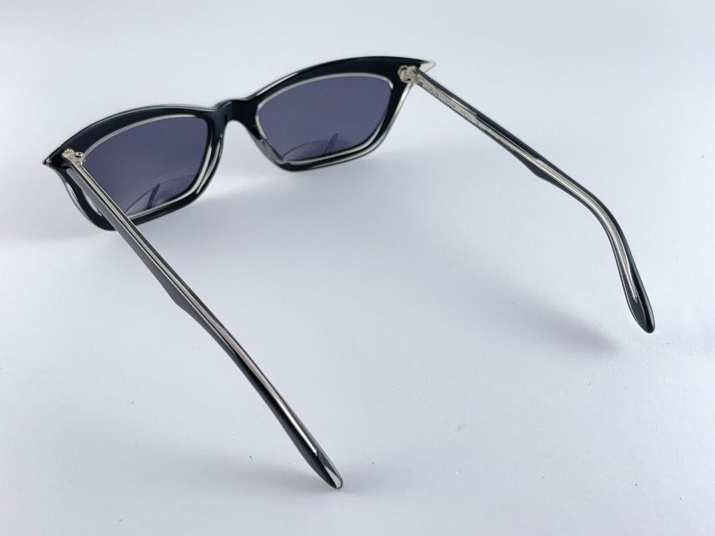 VINTAGE ANGLO AMERICAN EYEWEAR COQUILLE CAT EYE 1980'S SUNGLASSES