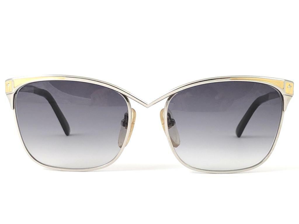 NEW VINTAGE THIERRY MUGLER GOLD CAT EYE 1980'S SUNGLASSES