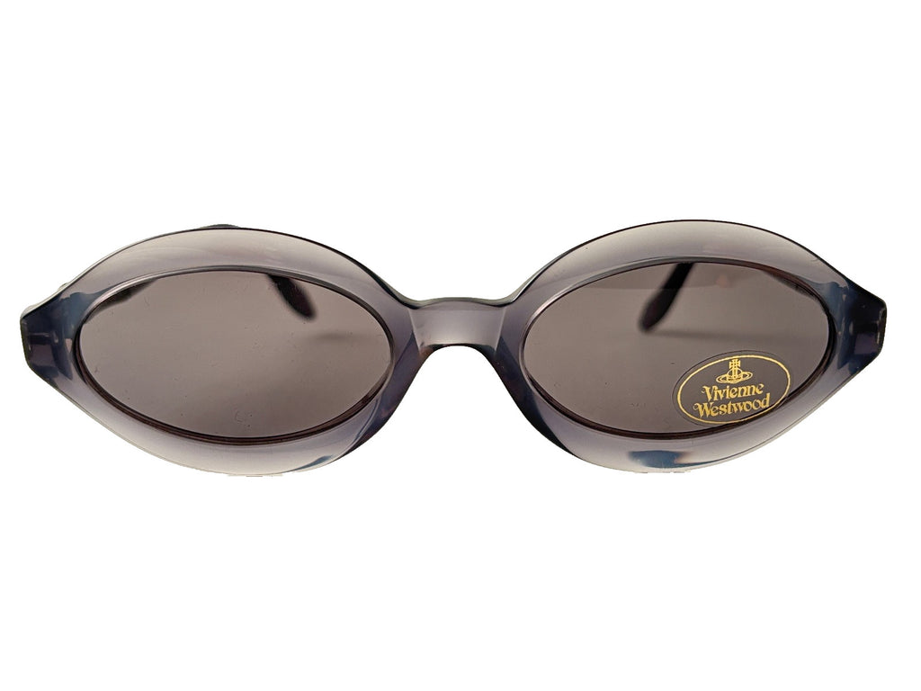 NEW VINTAGE VIVIENNE WESTWOOD " PICADILLY " CAT EYE SPACE GREY  SUNGLASSES